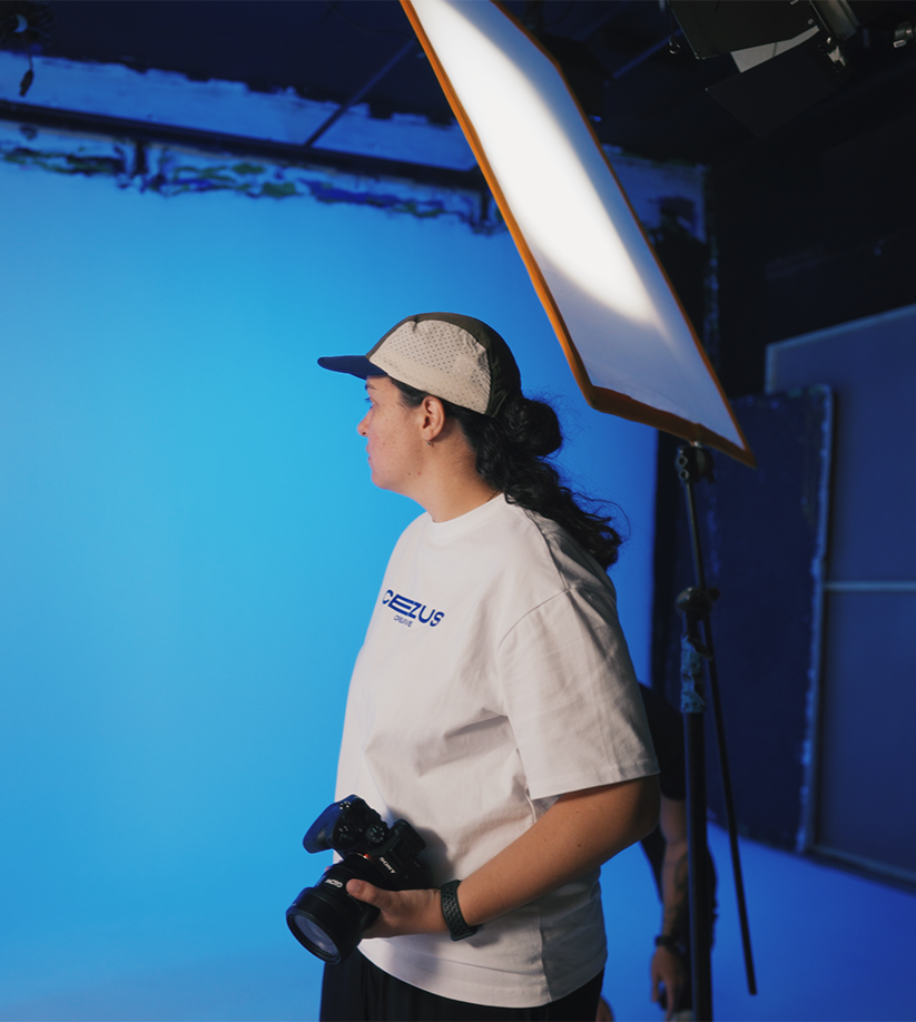 Celina Sequeira on set